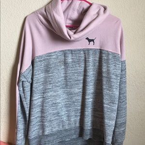 Pink pull over hoodie still in good condition!